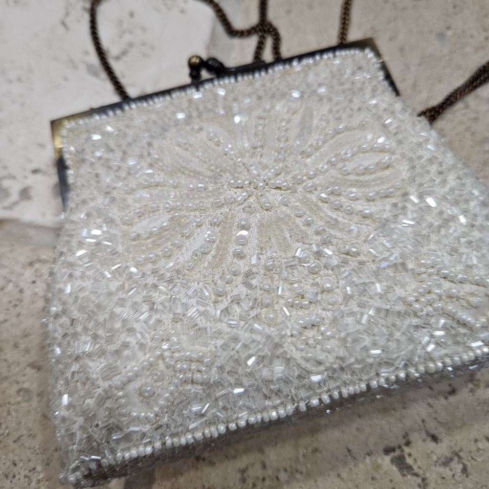 Vintage Beaded Evening Bag - Picture 9 of 10